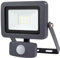 REV LED Strahler außen FLARE - Außenleuchte mit Bewegungsmelder, 10W, 900 Lumen, 6500 Kelvin, Wandleuchte IP44 - ideal für Hof, Carport & Garage, anthrazit