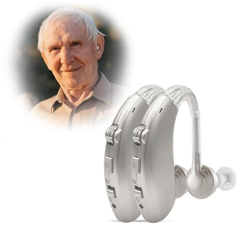 Britzgo Einfach und leicht zu bedienen 6-stufige Einstellung HD-Klangqualität (Paar) (silbrig)