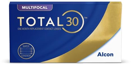 TOTAL30 Multifocal lenti a contatto mensili | 3 lenti | BC 8.4 mm | DIA 14.2 mm | ADD MED | -03.75 diottrie
