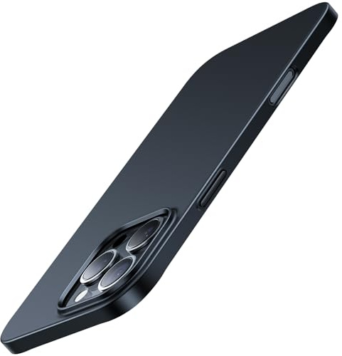 TORRAS 2025 Neu 0.07cm Dünn für iPhone 16 Pro Hülle Rundumschutz Exzellente Samtiger Griff [ wie das Original] Handyhülle iPhone 16 Pro Case Schutzhülle Slim Schwarz