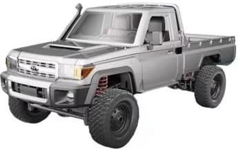 RMT MODELS Toyota Land Cruiser | Fjärrstyrd RC bil 1:12 | 4WD Crawler pickup | kontroll 2,4 GHz 100 m | LED-lampa | Li-Ion 7,4 V 500 mAh 30 min | RTR komplett set offroad (silver)