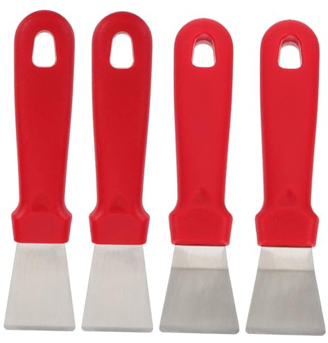 EPIGEIST 4 Piezas para Descongelar con Acero Inoxidable Raspador de Hielo para Frigoríficos y Congeladores Herramienta Versátil para Eliminar y Suciedad Cocina y Ventanas