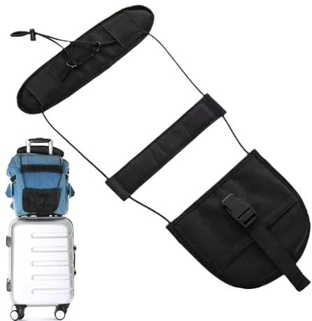 Cinghie per Bagagli - Elastiche Regolabile per Valigie - per Borsone Zaino e Viaggio - Trolley e Trasporto a Spalla