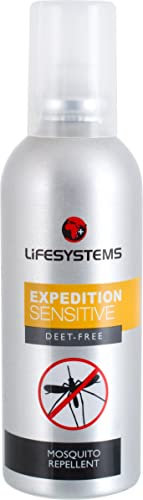 Lifesystems Insect Repellent Expedition Sensitive Pump Spray Repels Mosquitoes, Midges, Biting Insects and Ticks | Up to 6hrs Protection | Ideal for Children: DEET-Free Formula, Silver, 50 ml