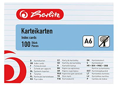 herlitz Karteikarten A6