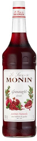 Monin Sirup Granatapfel (1 x 1,0l) - vielseitig für Cocktails und Desserts - fruchtig - erfrischend - alkoholfrei