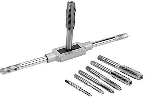 8pcs M3-M12 Tap Wrench Drill Set Hand Tapping Tools Metric Screw Thread Tap Twist Drill Bit Wrench Set