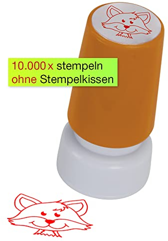TimeTEX - Siebdruck-Stempel Perpetuum Fuchs - rund 18 mm ø - 62339