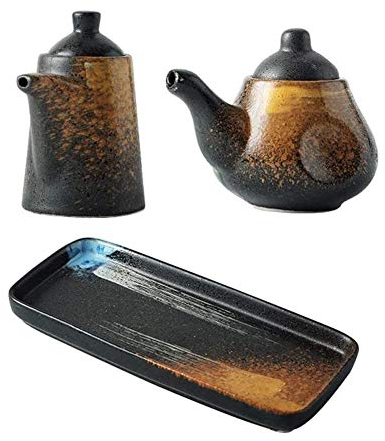 Aceitera y Vinagrera Conjunto De Botellas De Aceite Vintage, Botella De Dispensador De Aceite De Oliva Y Vinagre For Cocina, Juego De Contenedores De Aceite De Oliva De Cerámica For Cocinar Botellas C