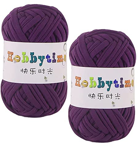 2 Rollen Strickgarn Häkelgarn, 100g/rolle Stränge Garne Häkeln Stickgarn Wolle Zum Stricken Stränge Bastelgarne Tasche Handstrickgarn Baumwollgarn für Häkeln und Kunsthandwerk Häkelnadeln