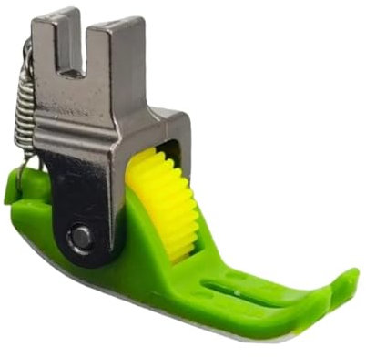 LeeQinersw Roller Presser Foot for Sewing Machine Attachments Narrow Wheel Presser Foot