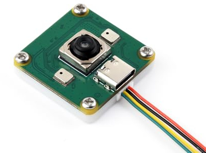 Waveshare IMX378 12MP USB Camera (A), Supports 30 FPS Output, Better Sensitivity In Low-Light Condition, Distortion-Free, Onboard Dual Microphones, for Raspberry Pi 5/Jetson Orin kit/RDK X5