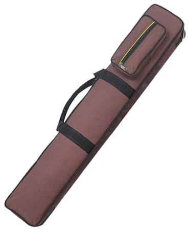 rongweiwang Custodia per Stecche da Biliardo, Borsa per Stecche da Biliardo con 8 Fori, Contiene 4 estremità e 4 aste, per Giocatori Che Amano Le, Custodia per con 8 Fori, Oxford, caffè, 85x18x7cm