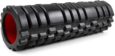 Zmarthumb Foam Roller for Deep Tissue Massager, 18 Trigger Point Foam Roller, Patented Exercise Roller for Muscle Recovery, Physical Therapy, Improves Mobility, Fitness, Yoga and Pilates (Black)