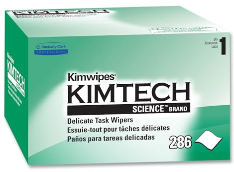 Kimtech Science™ Kimwipes® Delicate Task Wipes (34155), Pop-Up Box, White (286 Sheets/Box)