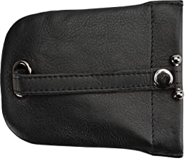 Josephine Osthoff Handtaschen-Manufaktur Große Lederglocke, Schwarz, Maße: nur ca. 9 cm breit und ca. 10 cm hoch., Schlüsselmäppchen