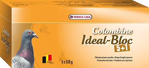 Versele Laga Colombine – Ideal-Block für Vögel (6 x 550 g) (Einheitsgröße) (Mehrfarbig)