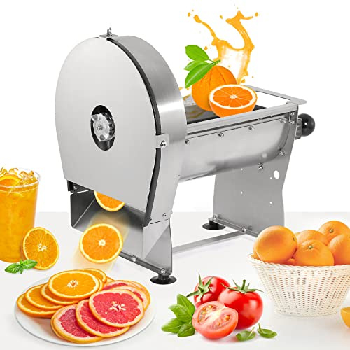 WICHEMI Electric Vegetable Slicer Commercial Fruit Slicing Machine Potato Slicer Electric Cabbage Shredder Machine 2 IN 1 Manual Electric Vegetable Cutter Stainless Steel Food Slicer