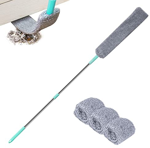 Dubbulon Poussière Rétractable Gap, Brosse Anti-poussière À Long Manche, Plumeau Microfibre Lavable, Outil Nettoyage pour sous Les Meubles Canapé Réfrigérateur Chambre Cuisine Voiture