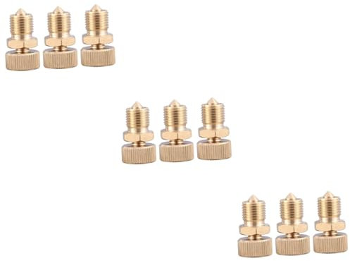 Uonlytech 9pcs Compressor Parts Bleeder Valve Air Bleed Screw High Resistance Material for Air Pump Maintenance