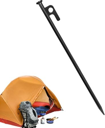 Zeltheringe aus Metall, professionelle Erdspieße, 27,9 cm, rostfreier Familienzelt, robuste Stahlheringe