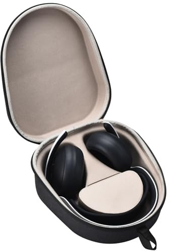 Hzycwgone Hülle für PlayStation PULSE Elite Wireless-Headset, Reisetasche mit Magnetischer Schlitz für PS5 Pulse Elite Kabel (Schwarz)