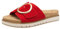 Tamaris Comfort Damen Pantoletten aus Leder Elegant, Rot (Red), 39 EU