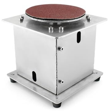 Mini Banco de Lijadora de Disco para Bricolaje, Giratorio de 7 Velocidades de 6000 Rpm con 20 Discos de Lijado, Adaptador de Corriente de 100 Mm, 5 Llaves Hexagonales, para