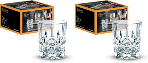Nachtmann, 4-teiliges Schnapsgläser-Set, Stamper/Shotglas, Kristallglas, 55 ml, Noblesse, 100694, Kristall Klar (Packung mit 2)