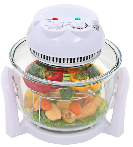Tidyard Horno de convección halógeno con Anillo de extensión 800 W 10 L