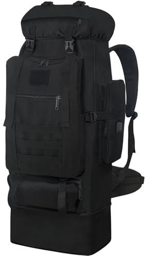 Wesoke 100L Escursionismo Zaino Trekking Campeggio Zaino per le donne degli uomini, Extra Large Viaggio Sacchetto dei bagagli Zaino da viaggio Zainetto per Outdoor Ciclismo Arrampicata Touring