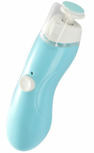 HYTROVE Penseuse Électrique Ongles pour Bébé 9 Têtes Abrasives, Design Silencieux à Vitesse Constante en Abs, Lime à Ongles Électrique pour -nés