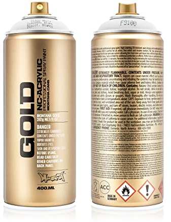 Montana Bombolette spray fluorescenti bianco neon discoteca bianco opaco – 400 ml – vernice acrilica