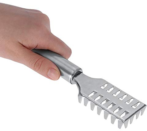 TOPINCN Ecailleur à Poisson Couteaux à Poisson Poignée En Acier Inoxydable Échelle De Grattage De Poisson Rasoir Outil De Nettoyage De Poisson