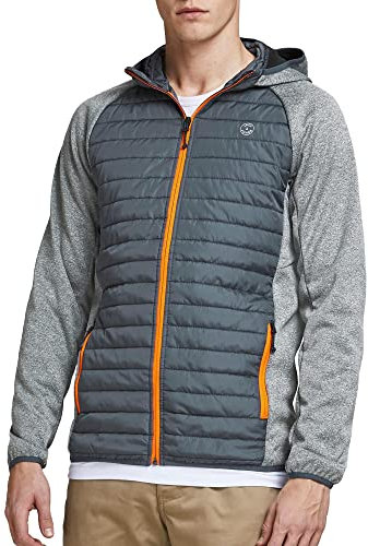Jack & Jones Jjemulti Chaqueta Acolchada Noos Chaqueta acolchada, Hombre, Mezcla gris/detalle: juego de fundas, XXL
