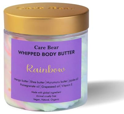 CareBear Whipped Body Butter, Jojoba- und Traubenkernöl, hinterlässt eine hydratisierte und samtig glatte Haut, natürliche Inhaltsstoffe