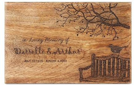 Caja de urna de madera personalizada, conmemorativa grabada a medida para cenizas, recuerdo de cremación para humanos y mascotas, diseño de árbol de la vida hecho a mano (grande, 9 x 7 x 4 pulgadas,