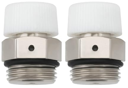 Be In Your Mind 2 Stück 3/8 Zoll Automatisches Entlüftungsventil Kupfer Entlüftungsventile Ablassventil für automatische Luftfreigabe in Auspuffanschlüssen und Heizkörpern