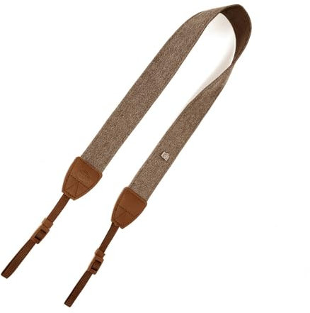 Smomend Correa Cámara Ajustable, Longitud 116 cm, Correas para Camara Fotografica, Correa de Hombro con Hebilla Ajustable, Fácil de Usar, Compatible con Cámaras DSLR y SLR, Versátil y Cómoda (Marrón)