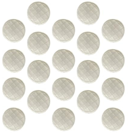 Reusable Nursing Pads 20pcs Washable Cotton Breast Pads | White, Fits Breast Perfectly, Good Water Absorption, for Breastfeeding and Shower