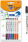 BIC Kids Marker Mini Velleda, Whiteboard Stifte, abwischbare Stifte in 6 Farben, leicht trocken abwischbar & geruchsarm
