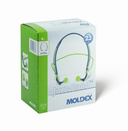 Moldex Moldex 6700 Lot de 2 bouchons d'oreille Jazz avec bande SNR 23 dB