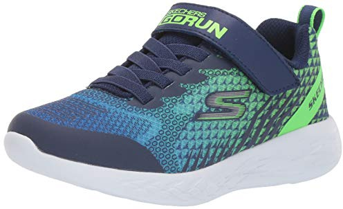 Skechers Boys' Baxtux Trainer, Navy, 9.5 UK Child