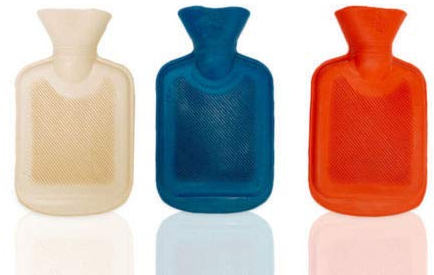 Natural Hot Water Bottle 500ml - Silicone - Cream White