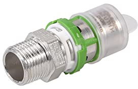 COMAP Manchon droit mâle filetage cylindrique métallique pour tubes multicouche à sertir - 16x2-3/8 - Raccords MultiSkin - 7243CW1638