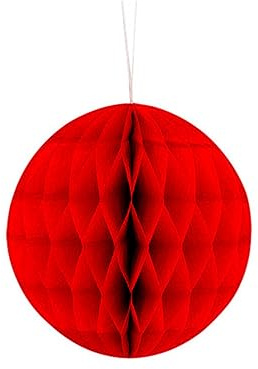 Lanterna a sfera a nido d'ape in carta, matrimonio, compleanno, decorazione, doccia, palla a nido d'ape, decorazione a sfera floreale-rosso, 4 pollici