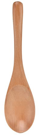Wooden Cooking Spoons Set Durable Kitchen Serving Spoon Scooper Oval Wood Mixing Spoons for Baking Cooking Stirring Wooden Teaspoon for Coffee Tea Jam Bath Salts(16cm Long)