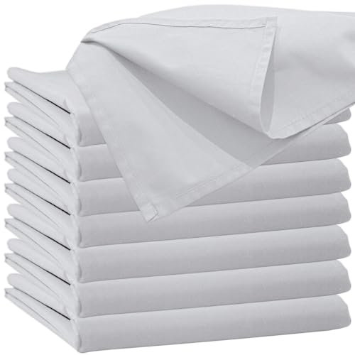 Glatte Bettlaken ohne Gummizug Bettlaken 120 x 200 cm Weiß Uni Baumwolle Einfache Klassische Hotel Bettücher ohne Spanngummi Laken Leintuch Haushaltstuch Doppelbett Singles Einzelbett