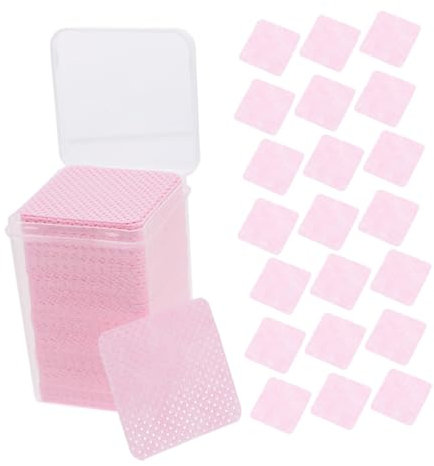 minkissy 3 Boxen Nagellackenteiltschweiß Entfernerpads für Nagellack Tücher für Nagellackentferner Tauchlackentferner Nagelreiniger-Entferner polnischer Entferner Nagelpads Baumwolle Rosa