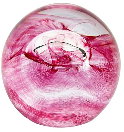 Abstract Mooncrystal Ruby Paperweight